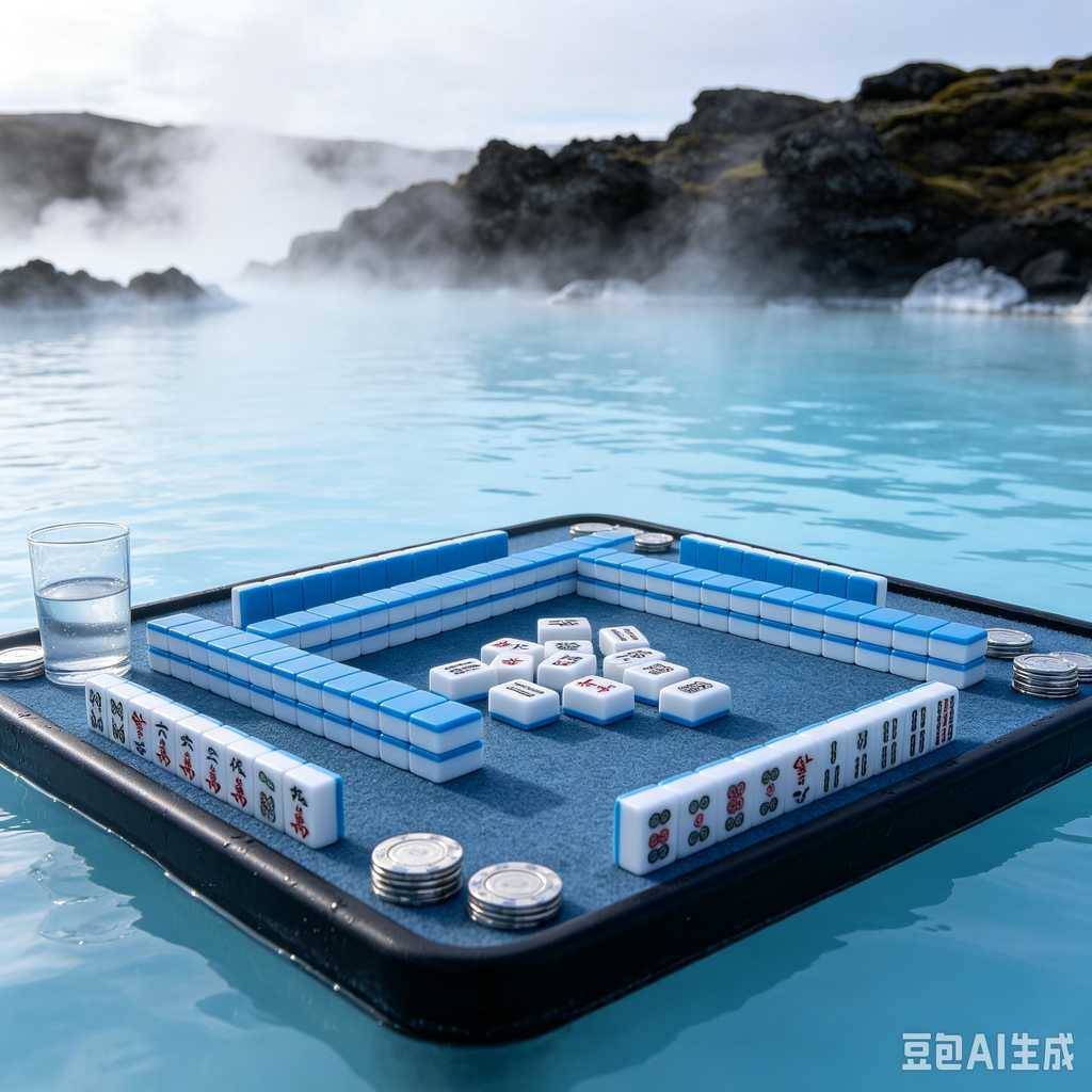mini travel mahjong set lightweight